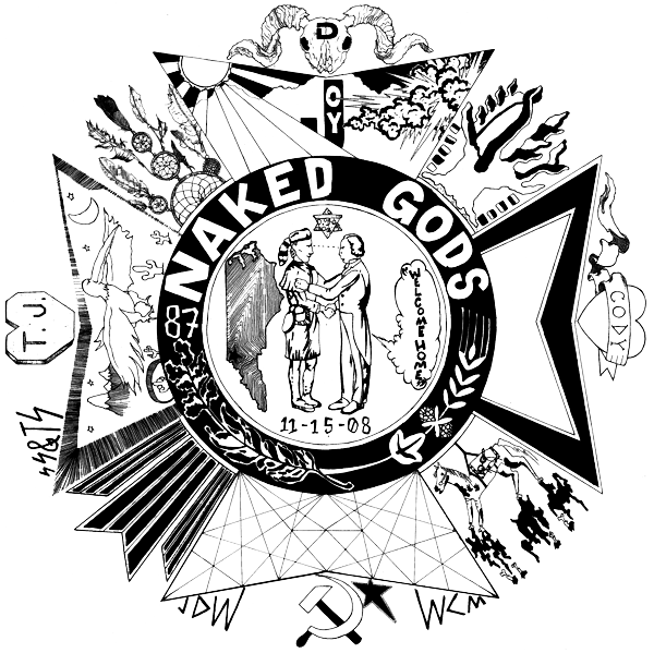 Naked Gods Crest. Illustration by Matthew Nelson Love.